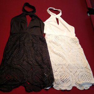 Halter Hollow Out Dress